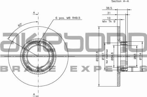 Akebono BN-1190E - Disc frana aaoparts.ro
