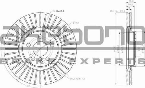 Akebono BN-1233 - Disc frana aaoparts.ro