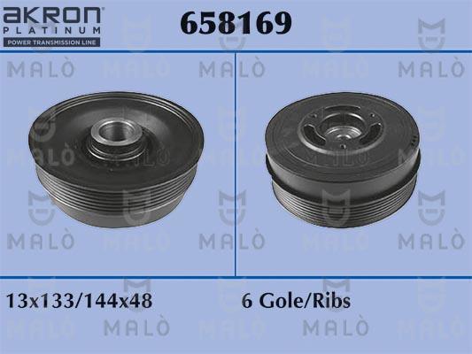 AKRON-MALÒ 658169 - Fulie curea, arbore cotit aaoparts.ro