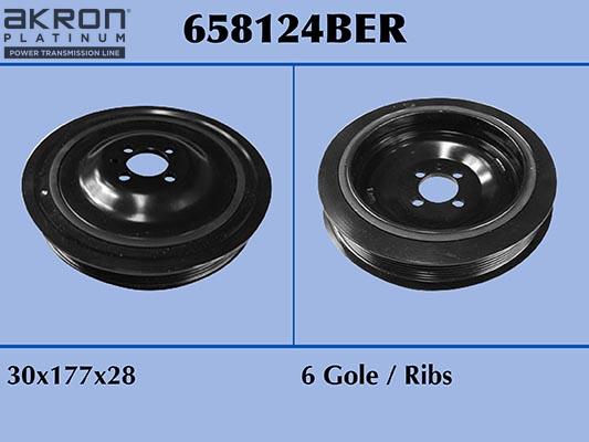 AKRON-MALÒ 658124BER - Fulie curea, arbore cotit aaoparts.ro