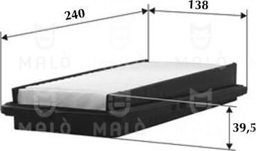 AKRON-MALÒ 1500400 - Filtru aer aaoparts.ro