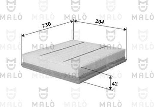 AKRON-MALÒ 1500419 - Filtru aer aaoparts.ro