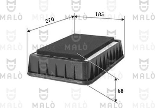 AKRON-MALÒ 1500412 - Filtru aer aaoparts.ro