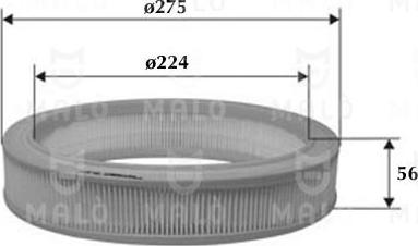 AKRON-MALÒ 1500431 - Filtru aer aaoparts.ro