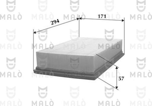AKRON-MALÒ 1500596 - Filtru aer aaoparts.ro