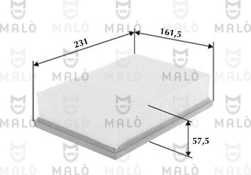 AKRON-MALÒ 1500559 - Filtru aer aaoparts.ro