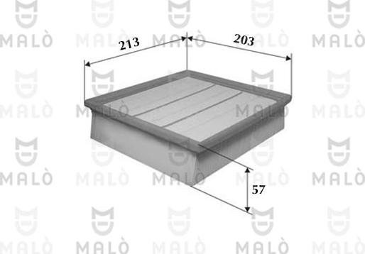 AKRON-MALÒ 1500560 - Filtru aer aaoparts.ro