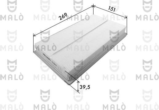 AKRON-MALÒ 1500640 - Filtru aer aaoparts.ro