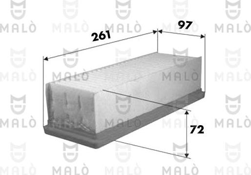 AKRON-MALÒ 1500664 - Filtru aer aaoparts.ro