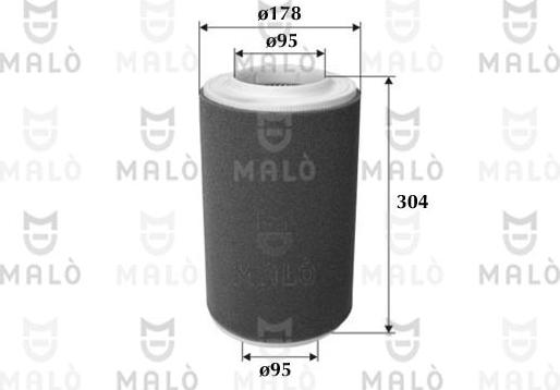 AKRON-MALÒ 1500605 - Filtru aer aaoparts.ro