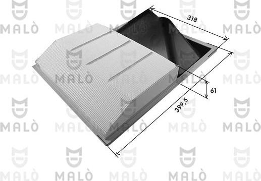 AKRON-MALÒ 1500615 - Filtru aer aaoparts.ro