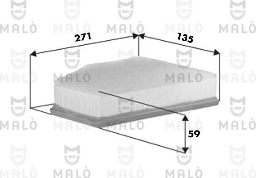 AKRON-MALÒ 1500670 - Filtru aer aaoparts.ro