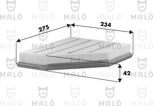 AKRON-MALÒ 1500671 - Filtru aer aaoparts.ro