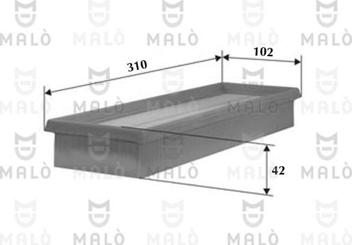 AKRON-MALÒ 1500067 - Filtru aer aaoparts.ro