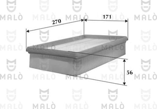 AKRON-MALÒ 1500016 - Filtru aer aaoparts.ro