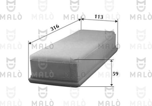 AKRON-MALÒ 1500017 - Filtru aer aaoparts.ro