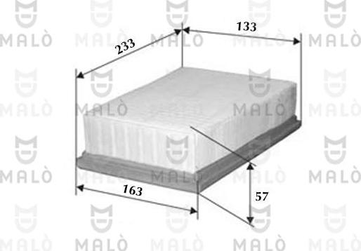 AKRON-MALÒ 1500086 - Filtru aer aaoparts.ro