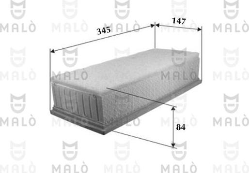 AKRON-MALÒ 1500026 - Filtru aer aaoparts.ro