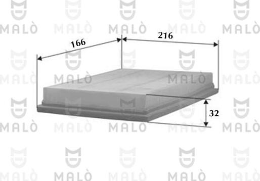 AKRON-MALÒ 1500020 - Filtru aer aaoparts.ro