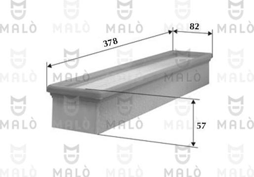 AKRON-MALÒ 1500074 - Filtru aer aaoparts.ro