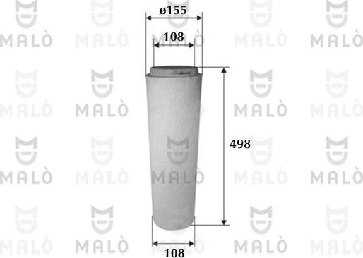 AKRON-MALÒ 1500075 - Filtru aer aaoparts.ro