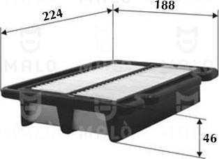 AKRON-MALÒ 1500192 - Filtru aer aaoparts.ro