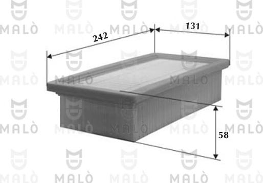 AKRON-MALÒ 1500147 - Filtru aer aaoparts.ro