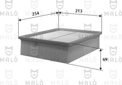 AKRON-MALÒ 1500108 - Filtru aer aaoparts.ro