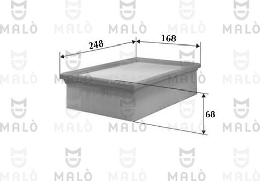 AKRON-MALÒ 1500113 - Filtru aer aaoparts.ro