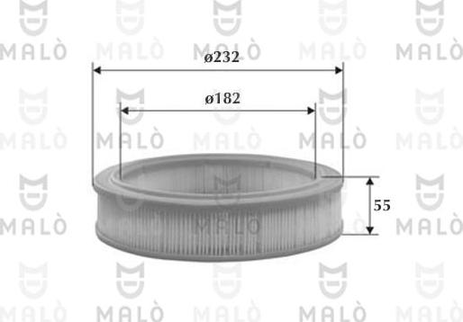 AKRON-MALÒ 1500133 - Filtru aer aaoparts.ro