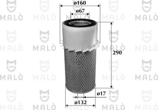AKRON-MALÒ 1500122 - Filtru aer aaoparts.ro