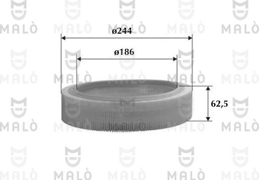 AKRON-MALÒ 1500345 - Filtru aer aaoparts.ro