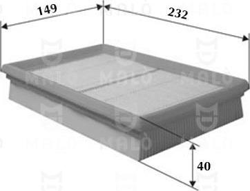 AKRON-MALÒ 1500306 - Filtru aer aaoparts.ro