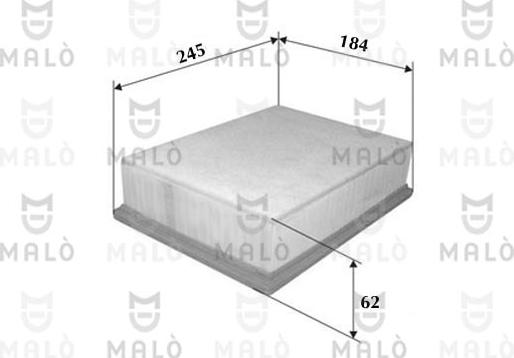 AKRON-MALÒ 1500332 - Filtru aer aaoparts.ro