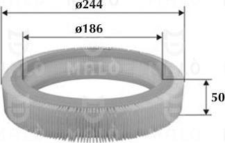 AKRON-MALÒ 1500210 - Filtru aer aaoparts.ro