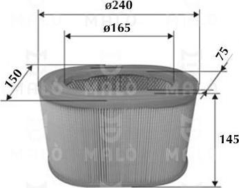 AKRON-MALÒ 1500213 - Filtru aer aaoparts.ro