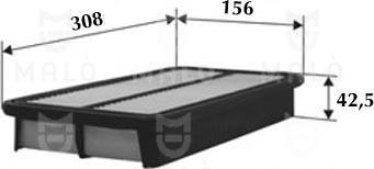 AKRON-MALÒ 1500236 - Filtru aer aaoparts.ro