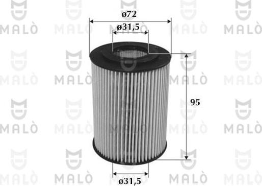 AKRON-MALÒ 1510091 - Filtru ulei aaoparts.ro
