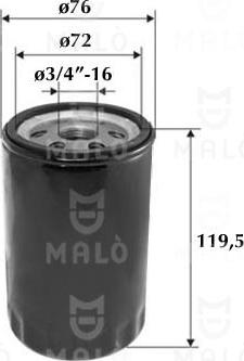 AKRON-MALÒ 1510087 - Filtru ulei aaoparts.ro