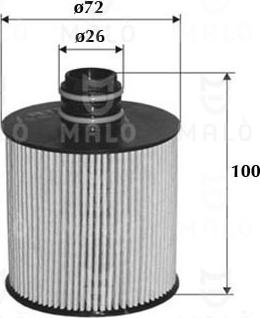 AKRON-MALÒ 1510028 - Filtru ulei aaoparts.ro