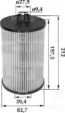 AKRON-MALÒ 1510153 - Filtru ulei aaoparts.ro