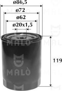 AKRON-MALÒ 1510161 - Filtru ulei aaoparts.ro