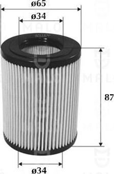 AKRON-MALÒ 1510135 - Filtru ulei aaoparts.ro