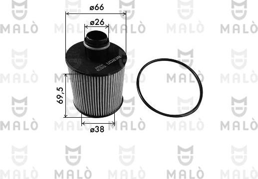 AKRON-MALÒ 1510239 - Filtru ulei aaoparts.ro