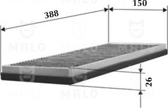 AKRON-MALÒ 1530042 - Filtru, aer habitaclu aaoparts.ro