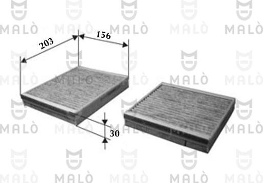AKRON-MALÒ 1531152 - Filtru, aer habitaclu aaoparts.ro