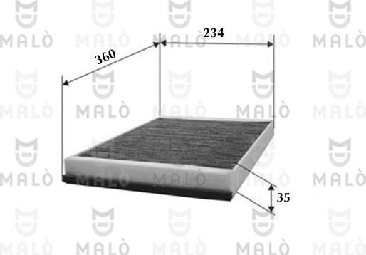 AKRON-MALÒ 1531812 - Filtru, aer habitaclu aaoparts.ro