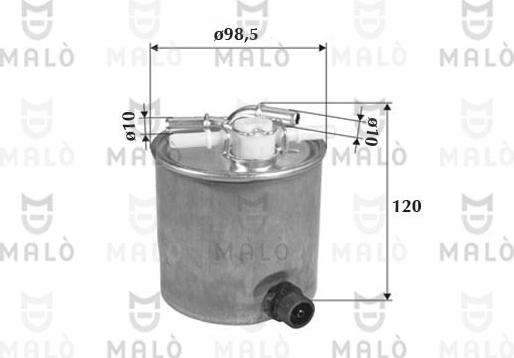 AKRON-MALÒ 1520048 - Filtru combustibil aaoparts.ro