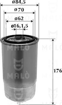 AKRON-MALÒ 1520007 - Filtru combustibil aaoparts.ro