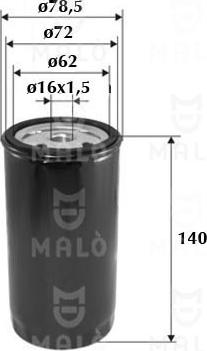 AKRON-MALÒ 1520035 - Filtru combustibil aaoparts.ro